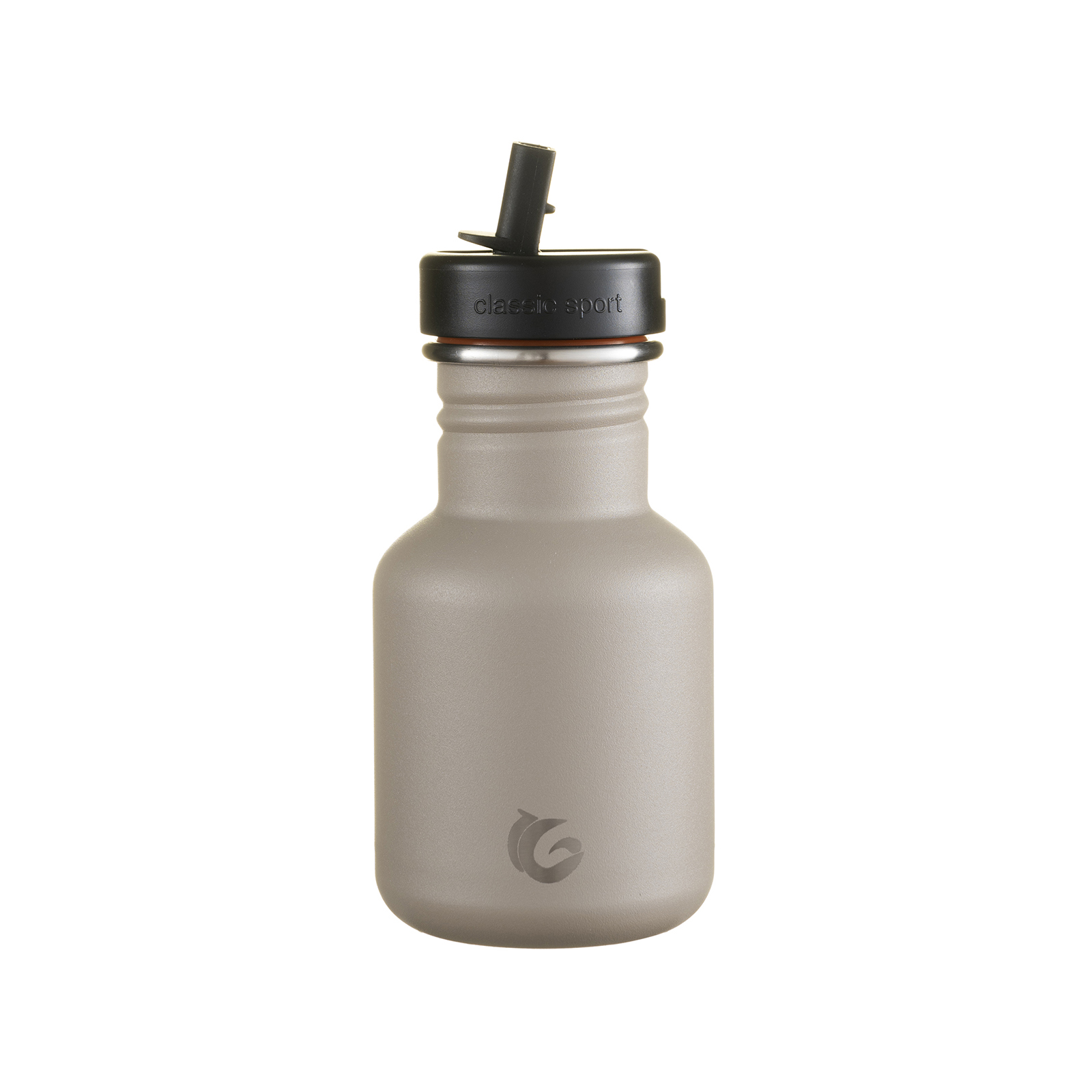 Kids grey water bottle- thunder stainless steel tough canteen eco